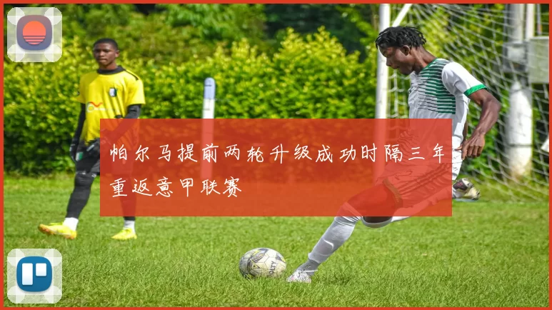 帕尔马提前两轮升级成功时隔三年重返意甲联赛